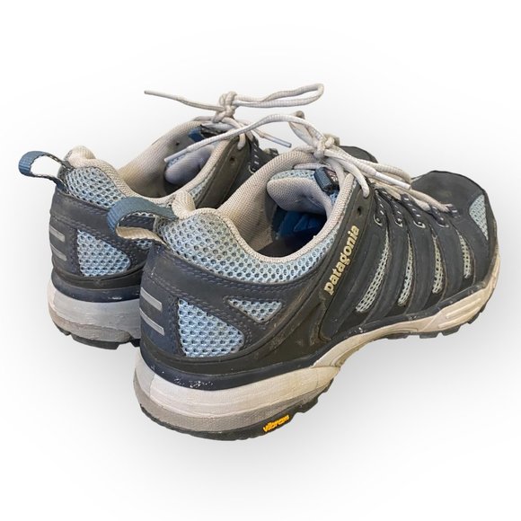 Patagonia Outdoor Water Resistant Hiking Shoes Blue/Gray Womens 10 - Picture 2 of 8